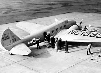 Boeing 247, United Airlines mail plane, ca. 1935