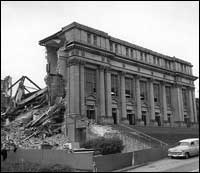Old Meany Hall being demolished