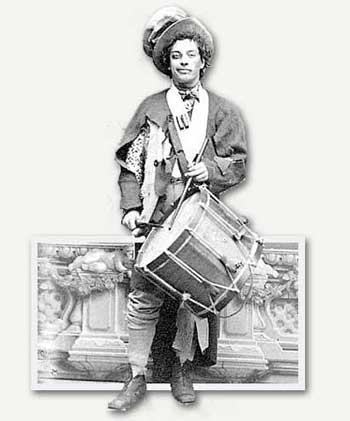 Charles Thomas Parsloe, Jr., in a role from the burlesque play ILL TREATED ILL TRAVATORE