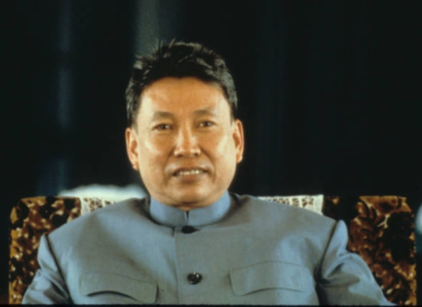 Pol Pot, photographed during Elizabeth Becker's 1978 interview