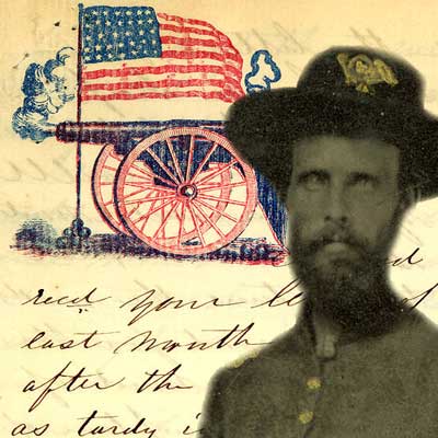 Civil War soldier portrait, ca. 1862 and letter to Arthur Tappan Strong from his friend Robert, February 9, 1862