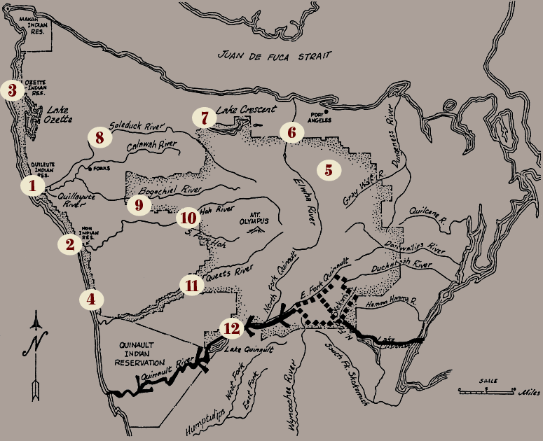 olympic mountains map