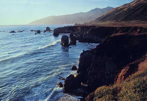 Marine terrace, Big Sur, California