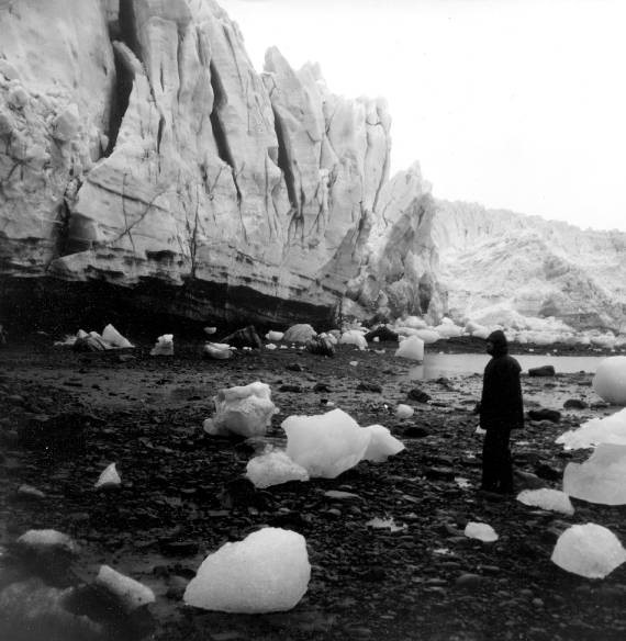 Columbia Glacier, Calving Terminus, Heather Bay, 1973