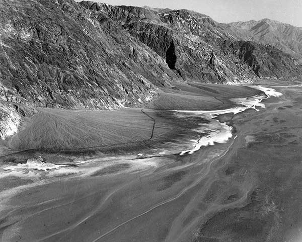 Alluvial fans, East wall of Death Valley, California