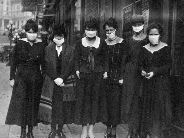 Louden influenza photo of six women