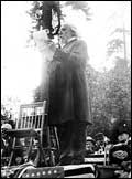 James J. Hill addressing the opening day crowd