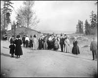 Visitors touring AYPE site