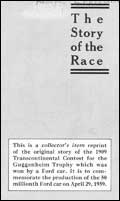 Story of the Race, told by one of the crew on Ford car no. 1