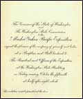 Invitation to a reception and ball for the President and Officers of AYPE