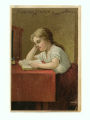 Advertising Card for Niagara Starch Showing a Young Girl Reading