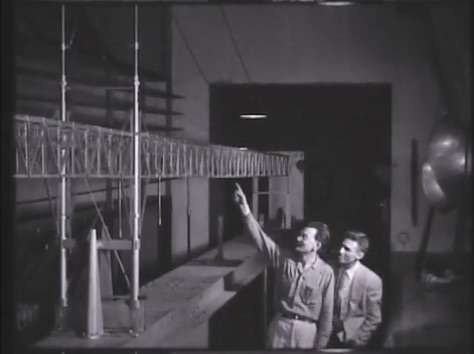 Narrows Bridge Structural Tests in Lab, Seattle, ca. 1943