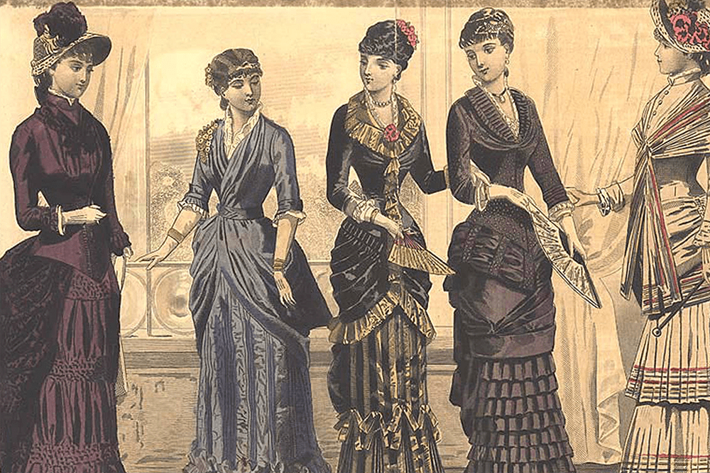 Day dresses, 1880