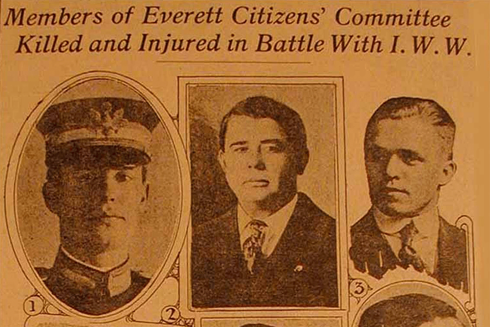 080. Members of Everett Citizens' Committee Killed and Injured in Battle with I.W.W.