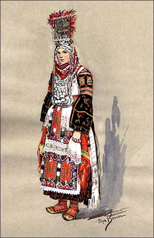 Bride of Kumanovo, Macedonia, circa 1930-1937