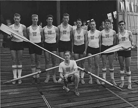 Olympic champion University of Washington varsity crew, 1936