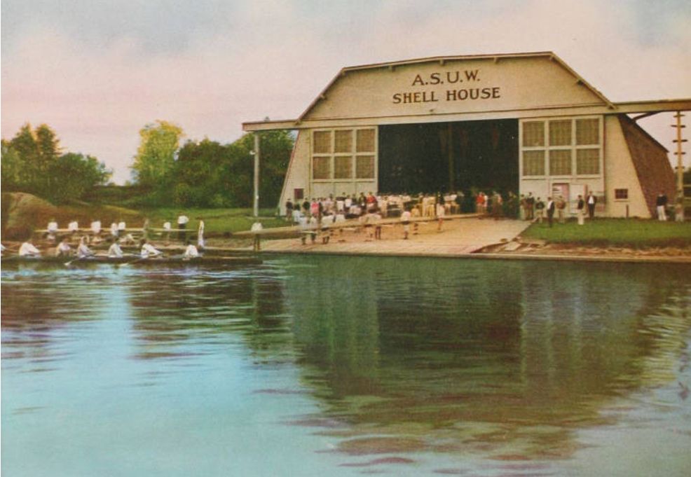 ASUW Shell House painting from UW Tyee Yearbook, 1932