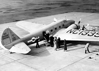 Boeing 247, United Airlines mail plane, ca. 1935 